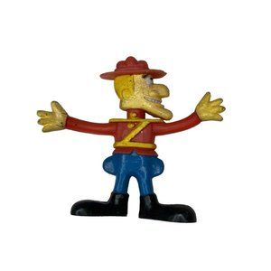 Vintage 1986 Jesco Dudley Do-Right Bendy Figurine Rocky & Bullwinkle 2.5"